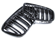 Kühlergrill Nieren Grille Grill Doppelsteg Schwarz Glanz Passend für BMW X1 F48 2014-2019 fg52
