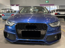 Schwarz Kühlergrill Grill Wabengrill für AUDI S4 A4 B8 B8.5 MODF 11-15 fg89