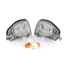 Autunik Seitenblinker Blinker Schwarz Smoke Paar für Mercedes Benz C-Klasse W202 1993-2000
