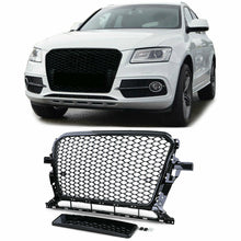 Wabengrill Kühlergrill Grill Sport Schwarz Glnaz für AUDI Q5 8R MODF 2012-2016