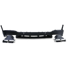 Diffusor Heckdiffusor + Auspuffblenden Chrom für Mercedes Benz GLC X253 SUV AMG Line VFL 2015-2018