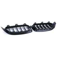 Kühlergrill Nieren Grille Grill Doppelsteg Glanz Schwarz Passend für BMW 4er F32 F33 F36 13-21