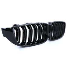 Kühlergrill Nieren Grille Grill Doppelsteg Glanz Schwarz Passend für BMW 4er F32 F33 F36 13-21