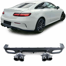 Autunik Heckdiffusor + Auspuffblenden für Mercedes-Benz E-Klasse C238 Coupe mit AMG Line 2016 2017 2018 2019 2020 2021 2022