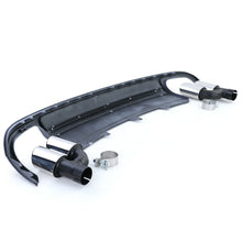 Autunik Heckdiffusor Diffusor Auspuffblenden Chrom für Audi A4 B8 Limo Avant 2007-2011