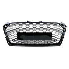 Wabengrill Kühlergrill Grill Sport Schwarz Glanz für AUDI A5 F5 2016 2017 2018 2019