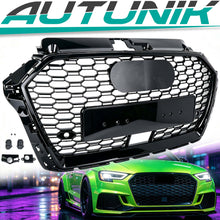 Schwarz Kühlergrill Frontgrill für AUDI A3 8V mit ACC S Line MOPF 2016+ fg170