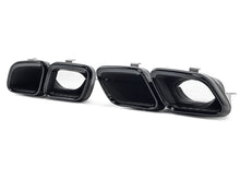 Schwarz Glanz Heckdiffusor Endrohre für Mercedes CLS C257 AMG Line 18-23 ohne ABE
