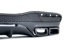 Heck Diffusor + Auspuffblenden Schwarz für Mercedes GLS X166 AMG Line 2015-2019