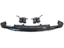 Heckdiffusor Diffusor Auspuffblenden Schwarz für Audi A4 B9 Serienstoßstange 20+