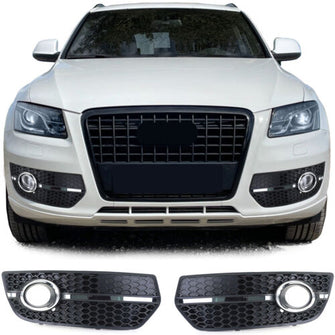 Nebelscheinwerfer Blenden Gitter Stoßstange für Audi Q5 8R S-Line 2009-2012