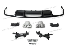 CLS63 Optik Diffusor Silber Auspuff für Mercedes CLS W218 C218 AMG Line 11-17