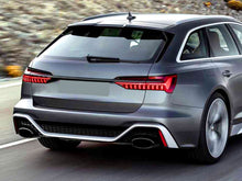 Glänzend Schwarz Endrohr Auspuffblenden Blende für AUDI RS Stoßstange et268