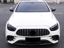 Schwarz vorne Stoßstange Flossen Aero Flaps Flics für Mercedes Benz E Kl. W213 mit AMG Line 16-20