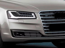 Nebelscheinwerfer Blenden Gitter Grill Schwarz Chrom für AUDI A8 D4 4H Facelift 13-17