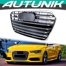 Schwarz Chrom Kühlergrill Grill für AUDI A6 C7 S6 4G Limo Avant 11-14 vor MOPF