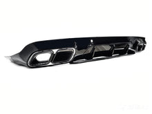 Schwarz Glanz Heckdiffusor Endrohre für Mercedes CLS C257 AMG Line 18-23 ohne ABE