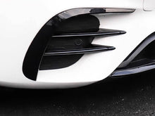 Schwarz vorne Stoßstange Flossen Aero Flaps Flics für Mercedes Benz E Kl. W213 mit AMG Line 16-20