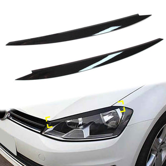 Scheinwerfer Blenden Böser Blick Schwarz für VW GOLF 7 VII 7,5 GTI R