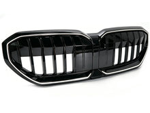 Schwarz Frontgrill LED Kühlergrill Niere Grill für BMW 5er G60 G61 i5 2023-2026