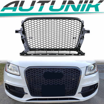Wabengrill Kühlergrill Grill Sport Schwarz Glnaz für AUDI Q5 8R MODF 2012-2016