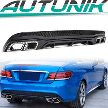 Schwarz Diffusor Chrom Auspuff für Mercedes-Benz E Kl. C207 A207 AMG Line 13-16