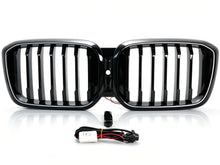 LED Kühlergrill Frontgrill Grill Nieren Schwarz für BMW X3 G01 X4 G02 2022-2025 LCI