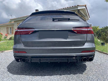 Autunik Schwarz Diffusor Auspuffblenden für AUDI A6 Heckdiffusor S6 C8 Limo Avant S-Line 18+ di92