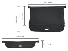 Schwarz Laderaumabdeckung Abdeckrollo Kofferraum Rollo für VOLVO XC60 08-17 sc32