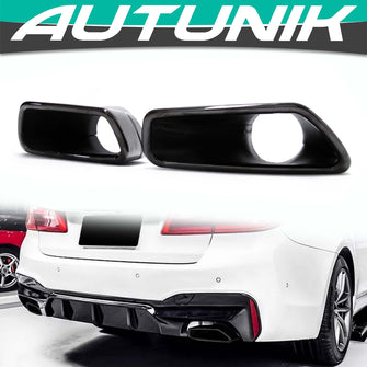 Auspuffblenden Auspuff Endrohr Schwarz Passend für BMW 5er G30 G31 M Sport Paket 2017-2021
