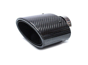 Auspuffblenden Endrohre Carbon Schwarz für AUDI A3 A4 A5 A6 A7 A8 TT Seat Leon Universal 63-66mm