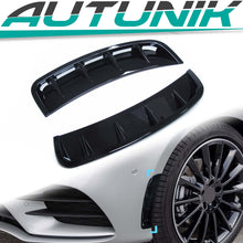 Lüfteinlasse Vorne Lüftung Flaps Canards Flossen Schwarz für Mercedes W177 Hatchback A35 AMG Line ab 2018