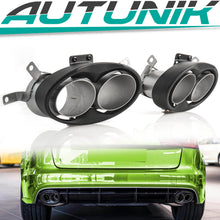 Matt Carbon Fiber Endrohr Auspuffblenden Blende für AUDI RS4 RS5 RS6 RS7 Stoßstange et265