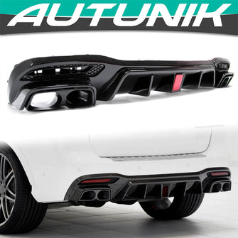 Diffusor + Auspuffblende  für Mercedes Benz GLE W166 SUV 15-18 AMG Line