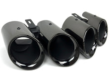 Sport Auspuff Auspuffblenden Endrohre Schwarz GTS Optik für Porsche Panamera 2018 2019 2020 2021 2022 Benzin et158