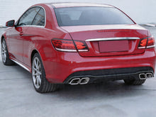 Schwarz Diffusor Chrom Auspuff für Mercedes-Benz E Kl. C207 A207 AMG Line 13-16