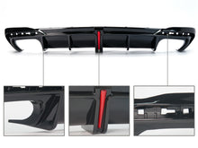 Diffusor Heckdiffusor mit Licht Schwarz Glanz für AUDI A4 S4 B9 S Line 2020+ OHNE ABE