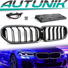 LED Kühlergrill Grill Frontgrill Schwarz für BMW 5er G30 G31 LCI 2021-2025
