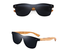 Klassisch Sonnenbrille UV400-Schutz mit Holzbügeln für Damen & Herren Outdoor