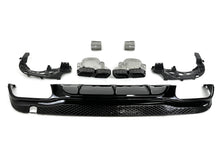 Schwarzer Diffusor + Auspuffblenden für Mercedes Benz E Klasse C207 Coupe E250 E350 AMG Line 2013-2017