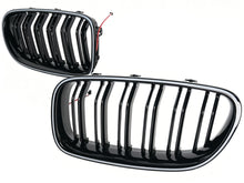 Schwarz LED Kühlergrill Grill Frontgrill für BMW 5er F10 F11 2011-2017