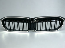LED Kühlergrill Doppelsteg Grill Frontgrill Schwarz für BMW 3er G20 G21 2023+