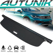 Schwarz Laderaumabdeckung Abdeckrollo Kofferraum Rollo für VW Tiguan L Allspace 2017-2024 sc27