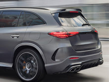 Heck Stoßstange Areo Flaps Flossen Schwarz Glanz für Mercedes GLC X254 AMG-Line ab 2022 pz68