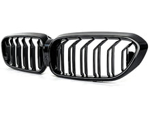 Schwarz LED Kühlergrill Grill Frontgrill für BMW 5er G30 G31 2017-2020 vor LCI