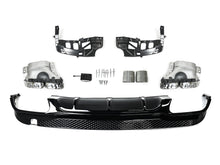 Schwarz Diffusor Chrom Auspuff für Mercedes-Benz E Kl. C207 A207 AMG Line 13-16