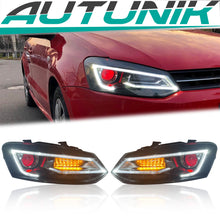NEU LED Tagfahrlicht Scheinwerfer Doppelstrahl Dämonenaugen Für VW Polo 6C 6R 2009-2017