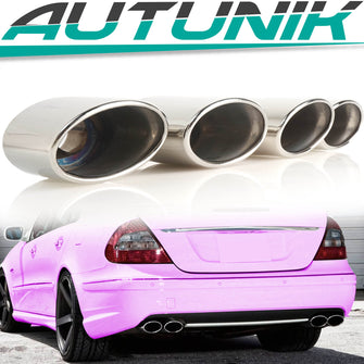 Chrom Auspuff Auspuffblenden Auspuff Endrohr für Mercedes W211 W212 W204 W218 et299