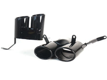 Heckdiffusor Diffusor Auspuffblenden Schwarz für Audi A4 B9 Serienstoßstange 20+