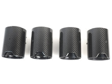 4x Carbon Schwarz Auspuffblende Endrohre für BMW M3 F80 M4 F82 65-67mm Rohr